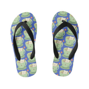 Schattig theezakje kopje cartoon humor karakter kinder teenslippers