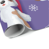 Schattig thema sneeuwvlokken cadeaupapier (Rol Hoek)