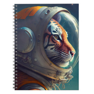 Schattig Tiger Astronaut Notitieboek