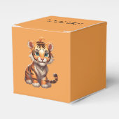 Schattig Tiger Wall Decal Bedankdoosjes (Voorkant Zijde)