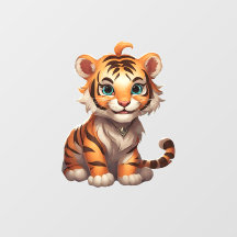 Schattig Tiger Wall Decal
