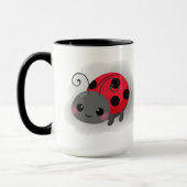 schattig toevoegen monogram dame bug liefhebbers mok (Links)