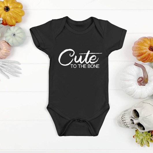 Schattig tot op het Bot Zwart Romper