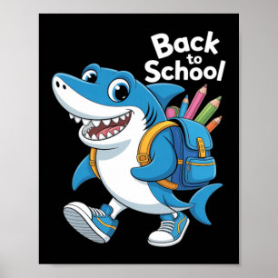 Schattig Tralalero Tralala Italiaanse Brainrot Ter Poster