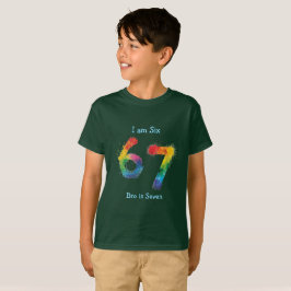Schattig trending 67 regenboog zwart personalisere t-shirt