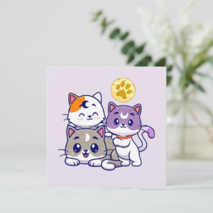 Schattig trio: drie Schattigee katten