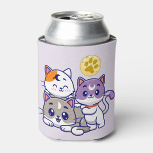 Schattig trio: drie Schattigee katten Blikjeskoeler
