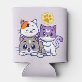 Schattig trio: drie Schattigee katten Blikjeskoeler (Achterkant)