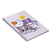 Schattig trio: drie Schattigee katten Notitieboek (Rechterzijde)
