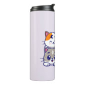 Schattig trio: drie Schattigee katten Thermosbeker (Gedraaid links)