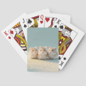 Schattig trio van muizen pokerkaarten (Achterkant)