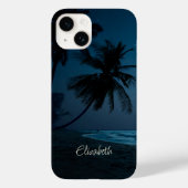 Schattig tropisch strand, palmen Case-Mate iPhone case (Achterkant)