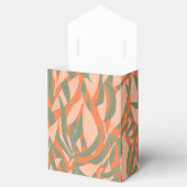 schattig tropisch strand verlaat gevlekt patroon bedankdoosjes (Geopend)