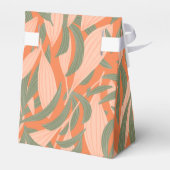 schattig tropisch strand verlaat gevlekt patroon bedankdoosjes (Achterkant)