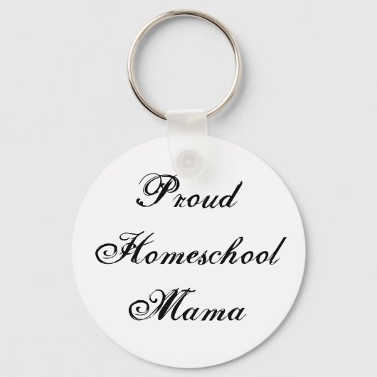 Schattig Trots Homeschool Mama Sleutelhanger (Voorkant)