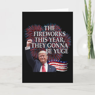 Schattig Trump 4 juli Vuurwerk Zal Geweldig Zijn A Kaart