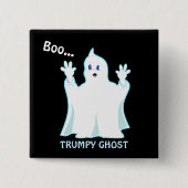Schattig Trumpy Geest Vierkante Button 5,1 Cm (Voorkant)