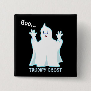 Schattig Trumpy Geest Vierkante Button 5,1 Cm