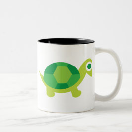 Schattig Turtle Animal-thema keukengerei Tweekleurige Koffiemok