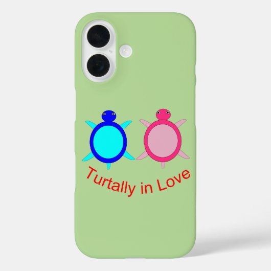Schattig Turtle Koppel Case-Mate iPhone Case (Achterkant)
