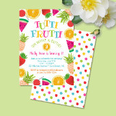 Schattig Tutti Frutti Waterverf Fruits Verjaardags Kaart