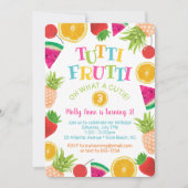 Schattig Tutti Frutti Waterverf Fruits Verjaardags Kaart (Voorkant)