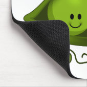 Schattig twee erwten in een peul muismat (Hoek)