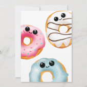 Schattig Twee lieve schattige donuts 2e verjaardag Kaart (Achterkant)