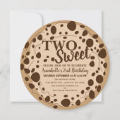 Schattig Twee Sweet Cookie Kinder Tweede Verjaarda Kaart (Voorkant)