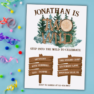 Schattig Twee Wilde Safari Jungle Camping 2e verja Kaart