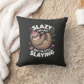 Schattig Tween Meisje Grappig Dier Luiaard Slay Me Kussen (Deken)