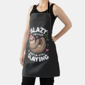 Schattig Tween Meisje Grappig Dier Luiaard Slay Me Schort (Insitu)
