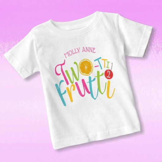 Schattig Two-tti Frutti 2e Verjaardag Fruit