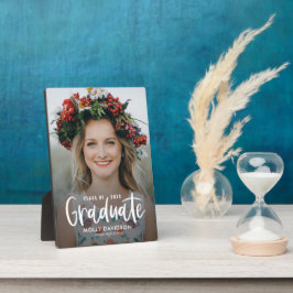 Schattig Type EDITABLE KLEURENSCHAP Afstuderen Fotoplaat