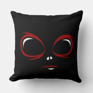 Schattig ufo gezicht monster kussen