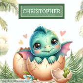 Schattig Uitkomen Binnenkort Baby Dinosaurus Custo Kussen