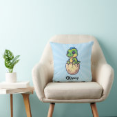 Schattig Uitkomend Baby Dinosaur Kussen (Stoel)