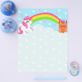 schattig unicorn Flyer (Enkel)