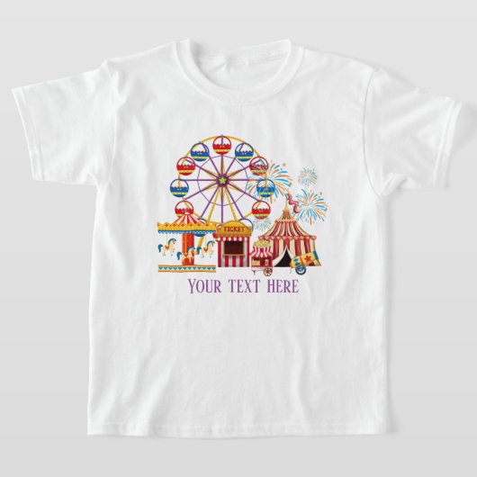 schattig unisex kind voegt tekstcircus toe t-shirt (Laagn)