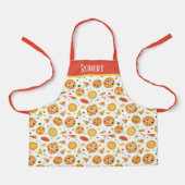 schattig unisex kinder bakpizza schort (Voorkant)