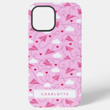 Schattig Valentijn Vliegend Vliegtuig Roze Harten 