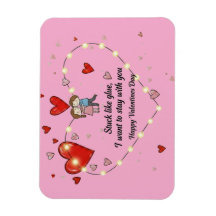 schattig valentijnsdag stel hart aangepast