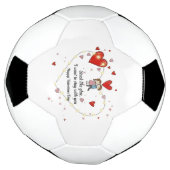 Schattig Valentijnsdag stel hartjes op maat Voetbal (Gedraaid)