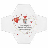 Schattig Valentijnsdag stel hartjes op maat Voetbal (Enkel)