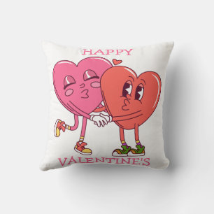 Schattig Valentijnshartjes Koppel Kussen