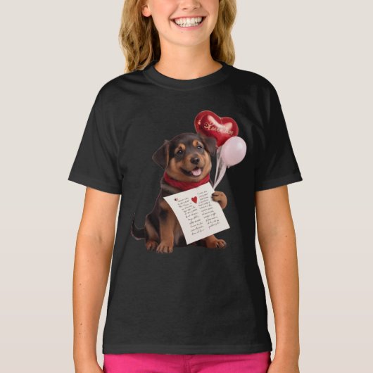 Schattig Valentijns's Dog Design - Perfect Gift T-shirt (Voorkant)