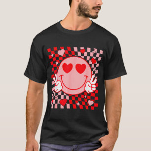 Schattig valentine glimlach gezicht glimlachend ge t-shirt