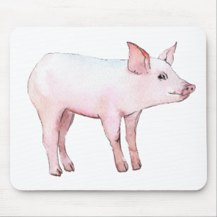Schattig Varken Cadeau Boerin Vrouw Landelijk Boer Muismat