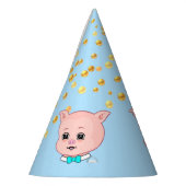 Schattig varken & confetti feesthoedjes (Links)
