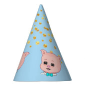 Schattig varken & confetti feesthoedjes (Rechts)